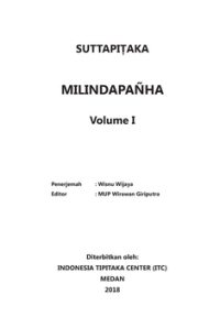 Image of SUTTAPIṬAKA MILINDAPAÑHA Volume I