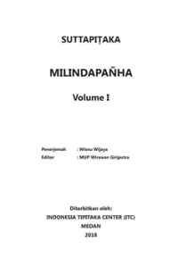 SUTTAPIṬAKA MILINDAPAÑHA Volume I