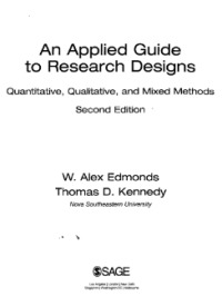 An Applied Guide to Research Designs