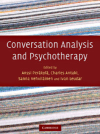 Image of Conversation Analysis and Psychotherapy