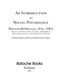 Image of An Introduction to Social Psychology