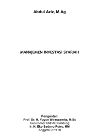 MANAJEMEN INVESTASI SYARIAH