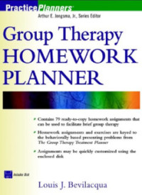 Group Therapy Homework Planner