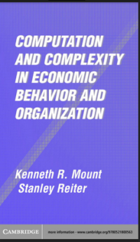 Computation and Complexity in Economic Behavior and Organization