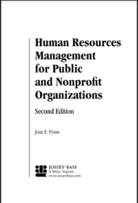 Image of Human Resources Management for Public and Nonprofit Organizations
