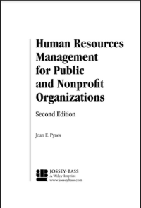 Human Resources Management for Public and Nonprofit Organizations