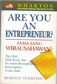 Image of Are You An Entrepeneur : Anda Sang Wirausahawan