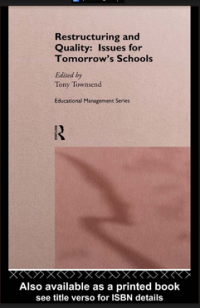 Image of Restructuring and Quality: Issues for Tomorrow’s Schools