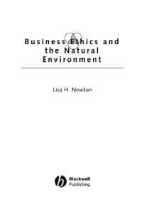 Image of Business Ethics and the Natural Environment