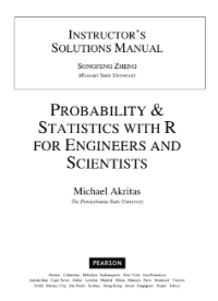 PROBABILITY & STATISTICS WITH R FOR ENGINEERS AND SCIENTISTS