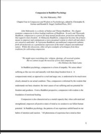 Image of Compassion in Buddhist Psychology