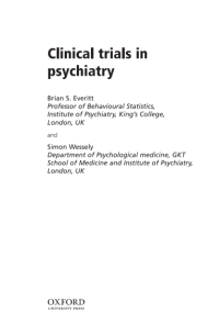 Image of Clinical trials in psychiatry
