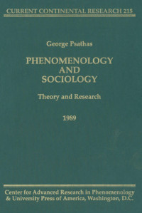 Image of Phenomenology and sociology : theory and research