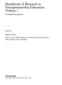 Image of HANDBOOK OF RESEARCH IN ENTREPRENEURSHIP EDUCATION,