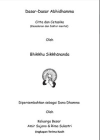 Image of Dasar-Dasar Abhidhamma Citta dan Cetasika