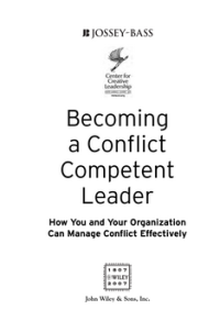 Becoming a Conflict Competent Leader