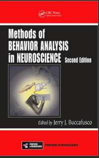 Image of Methods of BEHAVIOR ANALYSIS in NEUROSCIENCE