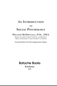 An Introduction to Social Psychology