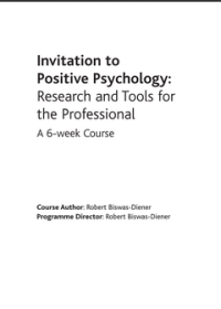 Image of Invitation to Positive Psychology: Research and Tools for the Professional