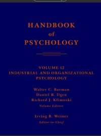 Image of HANDBOOK of PSYCHOLOGY Volume 12