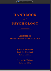 Image of HANDBOOK of PSYCHOLOGY VOLUME 10