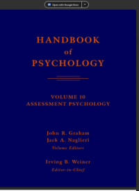 HANDBOOK of PSYCHOLOGY VOLUME 10