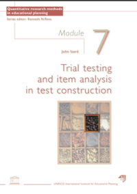 Trial testing and item analysis in test construction