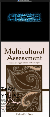 Image of Multicultural Assessment  PRINCIPLES, APPLICATIONS, AND EXAMPLES