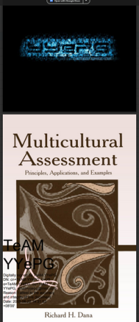 Multicultural Assessment  PRINCIPLES, APPLICATIONS, AND EXAMPLES