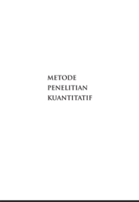 METODE PENELITIAN KUANTITATIF