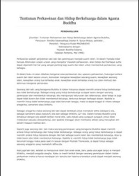 Image of Tuntunan Perkawinan dan Hidup Berkeluarga dalam Agama Buddha