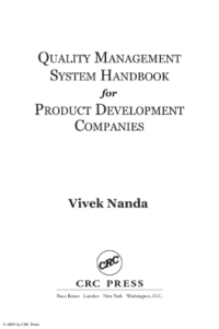 QUALITY MANAGEMENT SYSTEM HANDBOOK for PRODUCT DEVELOPMENT COMPANIES