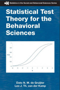 Statistics in the social and behavioral sciences series