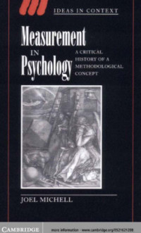 Image of MEASUREMENT IN PSYCHOLOGY