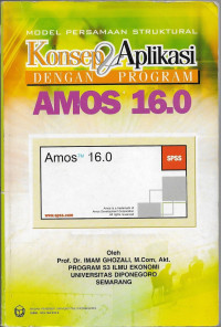 Image of Model Persamaan struktural Konsep dan Aplikasi Dengan Program AMOS 16.0