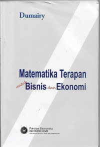 Image of Matematika Terapan untuk Bisnis dan Ekonomi