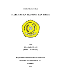 Image of MATEMATIKA EKONOMI DAN BISNIS