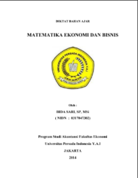 MATEMATIKA EKONOMI DAN BISNIS