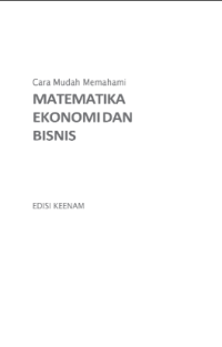 Image of Cara Mudah Memahami MATEMATIKA EKONOMIDAN BISNIS
