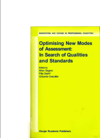 Image of Optimising New Modes
of Assessment:
In Search of Qualities
and Standards