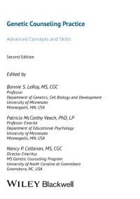 Image of Genetic Counseling Practice Advanced Concepts and Skills