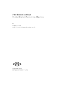 First-Person Methods Toward an Empirical Phenomenology of Experience