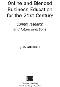 Image of Online and Blended Business Education for the 21st Century