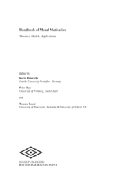 Image of Handbook of Moral Motivation