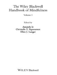 Image of The Wiley Blackwell Handbook of Mindfulness