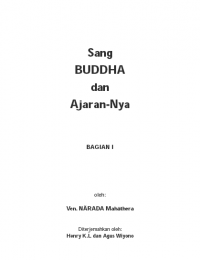 Image of Sang Buddha dan Ajarannya 1