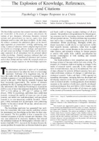 Image of The Explosion of Knowledge, References, and Citations