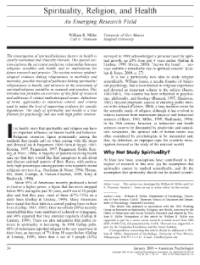 Image of Spirituality, Religion, and Health