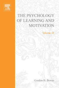 THE PSYCHOLOGY OF LEARNING AND MOTIVATION