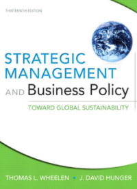 Strategic Management and Business Policy